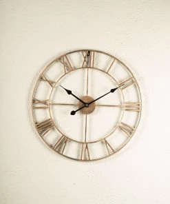 The Golden Triangle India Cosmo Metal Wall Clock - Bronze