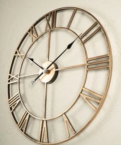 The Golden Triangle India Cosmo Metal Wall Clock - Bronze