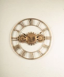 The Golden Triangle India Cortex Metal Wall Clock - Bronze