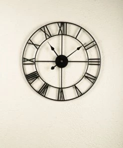 The Golden Triangle India Wall Clocks Cosmo Metal Wall Clock - Black