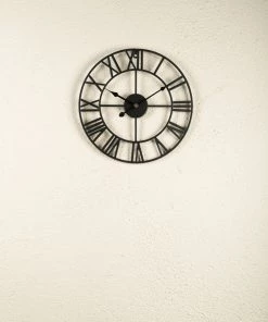 The Golden Triangle India Wall Clocks Cosmo Metal Wall Clock - Black 9 The Golden Triangle India Wall Clocks Cosmo Metal Wall Clock - Black