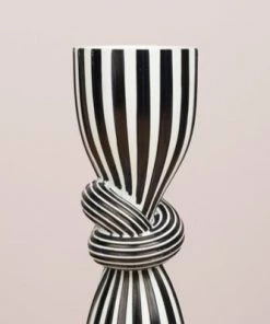 The-Golden-Triangle-India Slate Knotted Candle Stand Artefacts