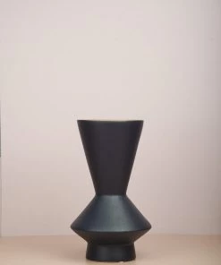 The Golden Triangle India Sots Tapered Ceramic Vase - Purple