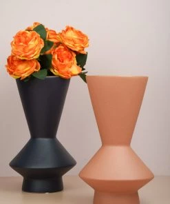 The Golden Triangle India Sots Tapered Ceramic Vase - Purple