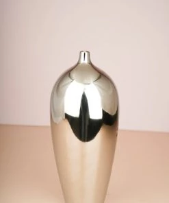 The Golden Triangle India Clint Metallic Silver Vase Glitz Collection