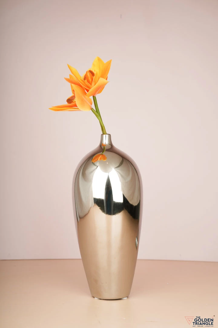 The Golden Triangle India Clint Metallic Silver Vase Glitz Collection 6 The Golden Triangle India Clint Metallic Silver Vase Glitz Collection