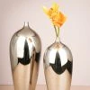 The Golden Triangle India Clint Metallic Silver Vase Glitz Collection