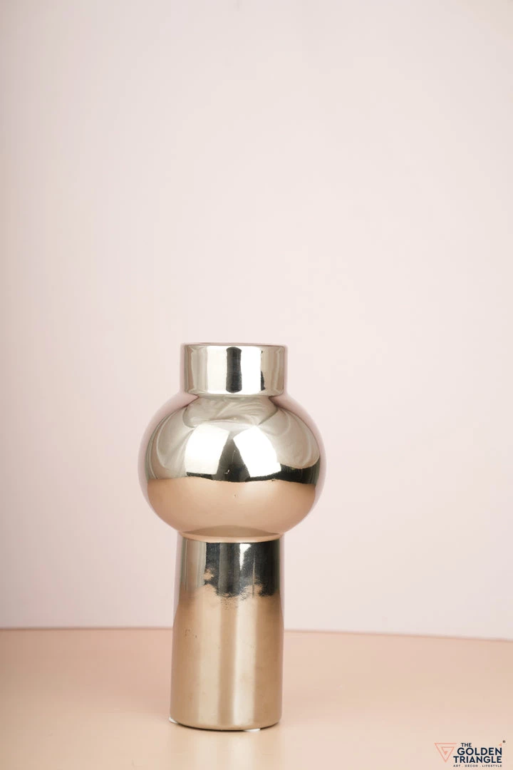 The Golden Triangle India Maxim Metallic Silver Vase Glitz Collection 4 The Golden Triangle India Maxim Metallic Silver Vase Glitz Collection