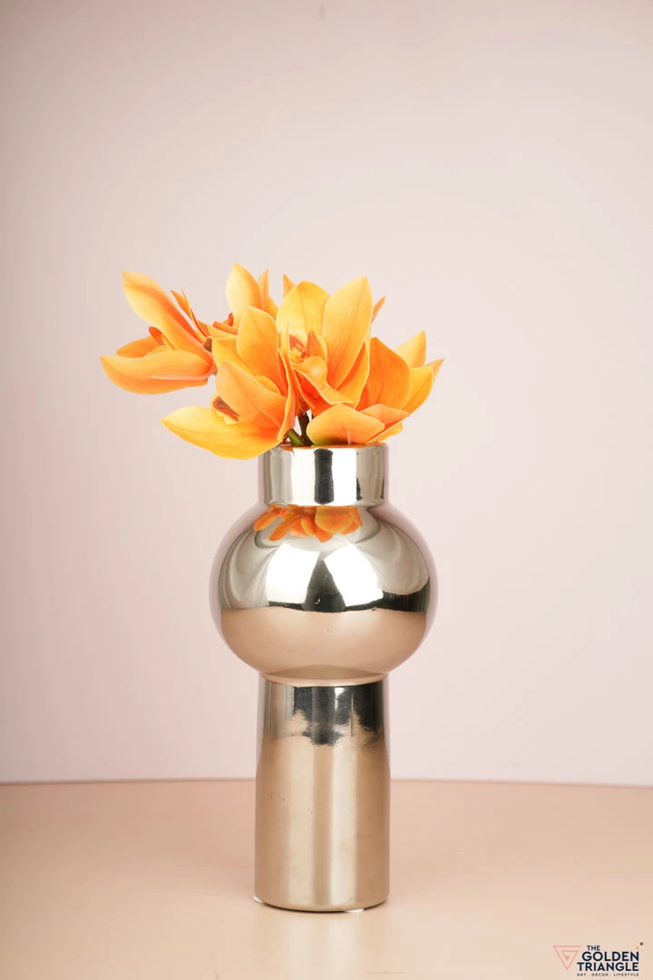 The Golden Triangle India Maxim Metallic Silver Vase Glitz Collection 3 The Golden Triangle India Maxim Metallic Silver Vase Glitz Collection
