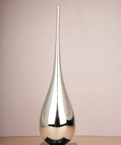 The-Golden-Triangle-India Drop Sculpture - Silver