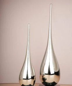 The-Golden-Triangle-India Drop Sculpture - Silver