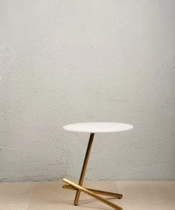 The-Golden-Triangle-India Camilla Three Legs Side Table - Gold
