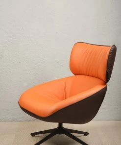 The Golden Triangle India Furniture Tuscan Swivel Accent Chair