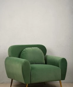 The Golden Triangle India Kenneth Accent Chair - Green