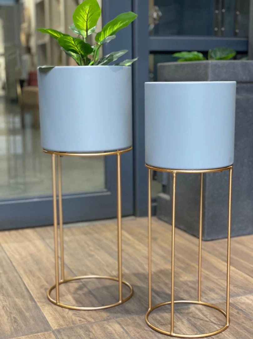 The-Golden-Triangle-India Planters Mori Gray Planter - Small 3 The-Golden-Triangle-India Planters Mori Gray Planter - Small