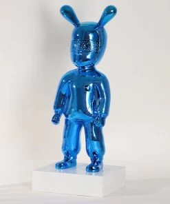 The-Golden-Triangle-India Llad - The Guest Metallic Figurine - Blue