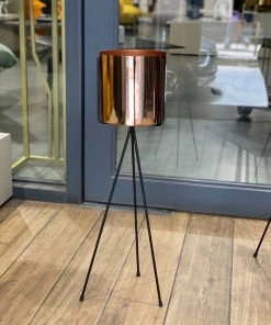 The-Golden-Triangle-India Coil Planter - Rosegold Planters