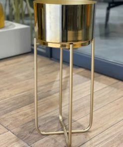 The-Golden-Triangle-India Corten Metal Planter - Gold Planters