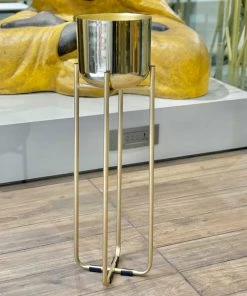 The-Golden-Triangle-India Corten Metal Planter - Gold Planters