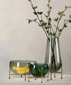 The-Golden-Triangle-India Vases Fran Glass Fruit Bowl - Green