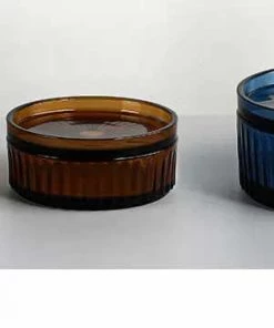 The-Golden-Triangle-India Vases Zien | Blue Glass Nut Bowl With A Lid - Large 12 The-Golden-Triangle-India Vases Zien | Blue Glass Nut Bowl With A Lid - Large