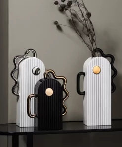 The Golden Triangle India Vases Circuit Vase - Black