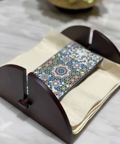 The-Golden-Triangle-India Tableware Moroccan Mosaic Tissue Holder