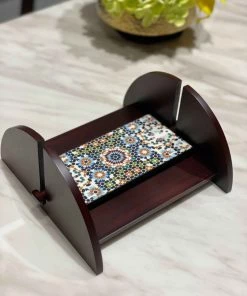 The-Golden-Triangle-India Tableware Moroccan Mosaic Tissue Holder
