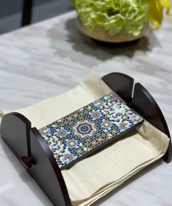 The-Golden-Triangle-India Tableware Moroccan Mosaic Tissue Holder