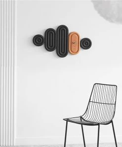 The Golden Triangle India Ciel Wall Clock - Black & Orange 11 The Golden Triangle India Ciel Wall Clock - Black & Orange