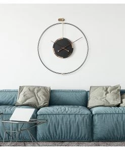 The Golden Triangle India Orion Wall Clock - Black