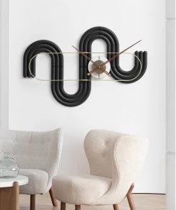 The Golden Triangle India Viola Wall Clock - Black 7 The Golden Triangle India Viola Wall Clock - Black