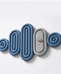 The Golden Triangle India Ciel Wall Clock - Blue & Gray Estella Collection 10 The Golden Triangle India Ciel Wall Clock - Blue & Gray Estella Collection
