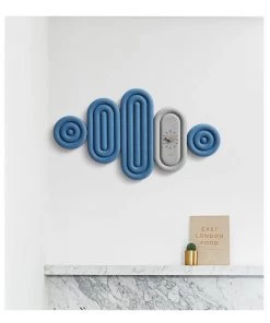 The Golden Triangle India Ciel Wall Clock - Blue & Gray Estella Collection