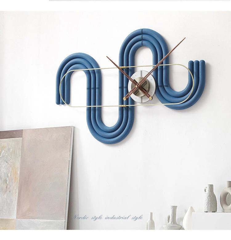 The Golden Triangle India Estella Collection Viola Wall Clock - Blue 5 The Golden Triangle India Estella Collection Viola Wall Clock - Blue