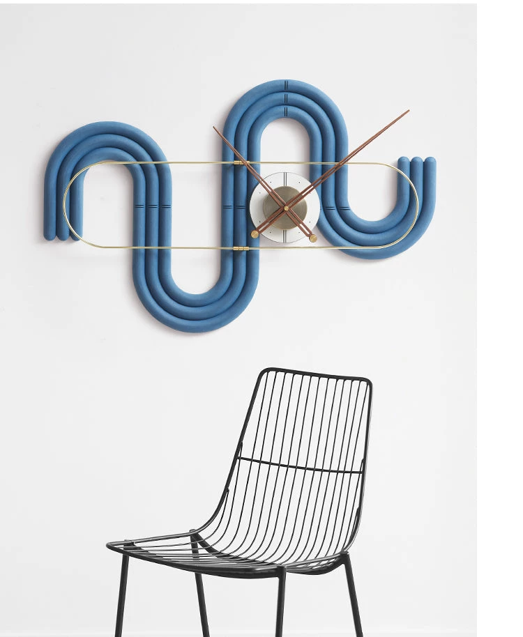 The Golden Triangle India Estella Collection Viola Wall Clock - Blue 6 The Golden Triangle India Estella Collection Viola Wall Clock - Blue