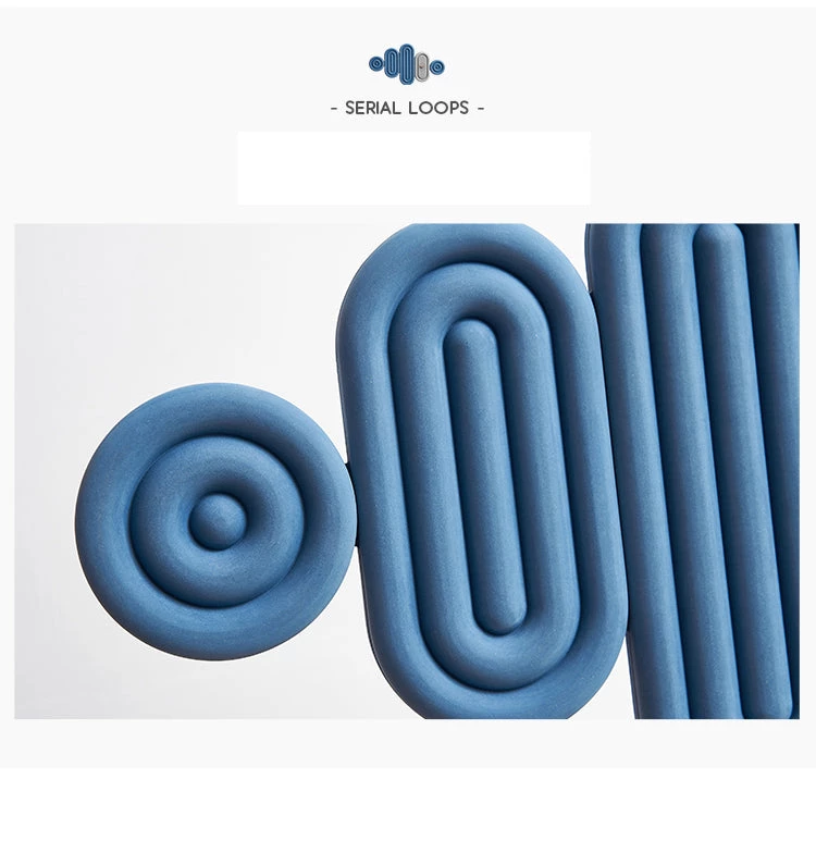 The Golden Triangle India Ciel Wall Clock - Blue & Gray Estella Collection 7 The Golden Triangle India Ciel Wall Clock - Blue & Gray Estella Collection