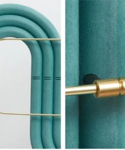 The Golden Triangle India Viola Wall Clock - Teal Green