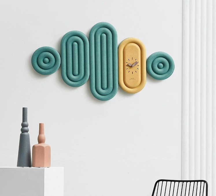 The Golden Triangle India Ciel Wall Clock - Green & Yellow 4 The Golden Triangle India Ciel Wall Clock - Green & Yellow