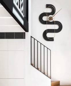 The Golden Triangle India Viola Wall Clock - Black 9 The Golden Triangle India Viola Wall Clock - Black