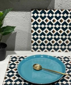 The-Golden-Triangle-India Tableware Seamless Geometric Placemats (Set Of 2)