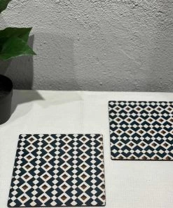 The-Golden-Triangle-India Seamless Geometric Trivets (Set Of 2) Tableware