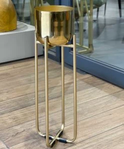 The-Golden-Triangle-India Planters Oakley Metal Planter - Gold 11 The-Golden-Triangle-India Planters Oakley Metal Planter - Gold