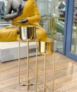 The-Golden-Triangle-India Planters Oakley Metal Planter - Gold 10 The-Golden-Triangle-India Planters Oakley Metal Planter - Gold