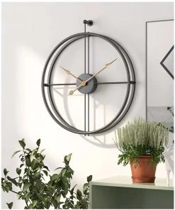 The Golden Triangle India Belso Metal Wall Clock - Black 7 The Golden Triangle India Belso Metal Wall Clock - Black