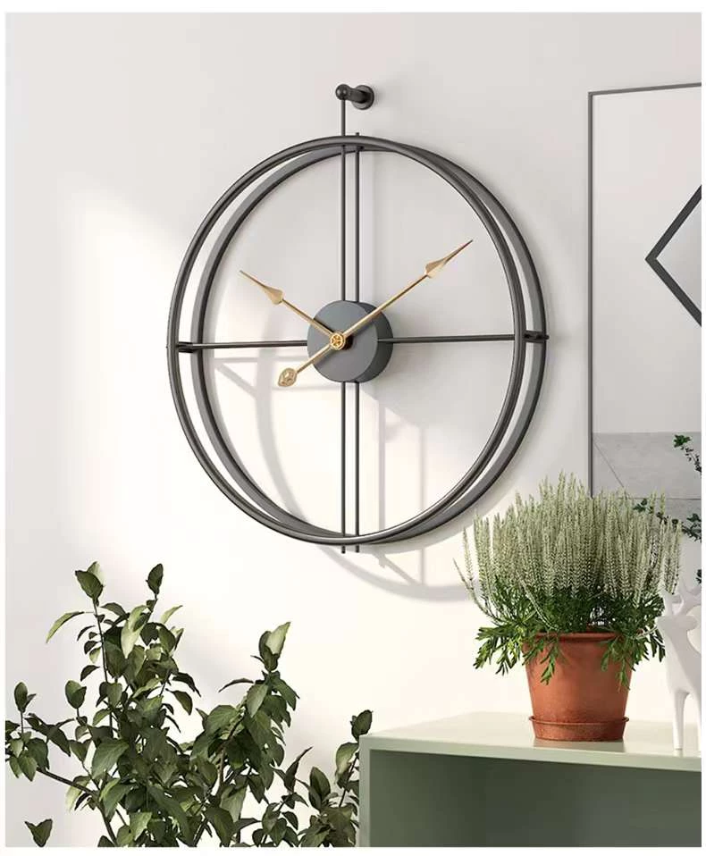 The Golden Triangle India Belso Metal Wall Clock - Black 5 The Golden Triangle India Belso Metal Wall Clock - Black