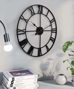 The Golden Triangle India Wall Clocks Cosmo Metal Wall Clock - Black 8 The Golden Triangle India Wall Clocks Cosmo Metal Wall Clock - Black