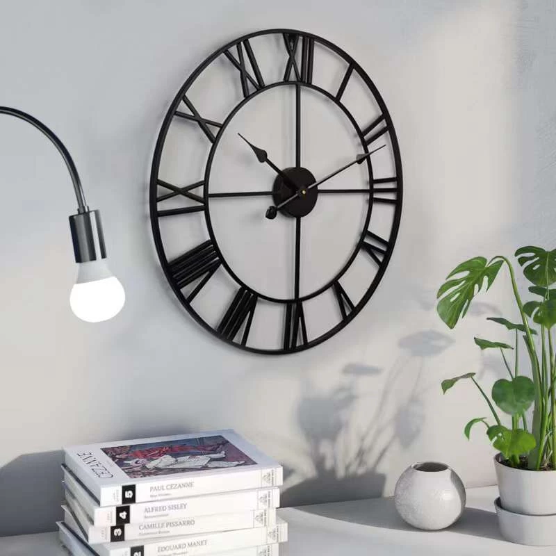 The Golden Triangle India Wall Clocks Cosmo Metal Wall Clock - Black 5 The Golden Triangle India Wall Clocks Cosmo Metal Wall Clock - Black