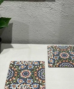 The-Golden-Triangle-India Moroccan Mosaic Trivets (Set Of 2) Tableware