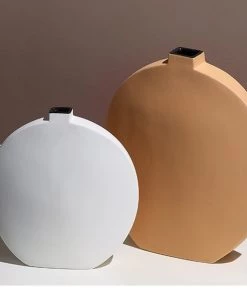 The Golden Triangle India Iben Nordic Vase - White Vases